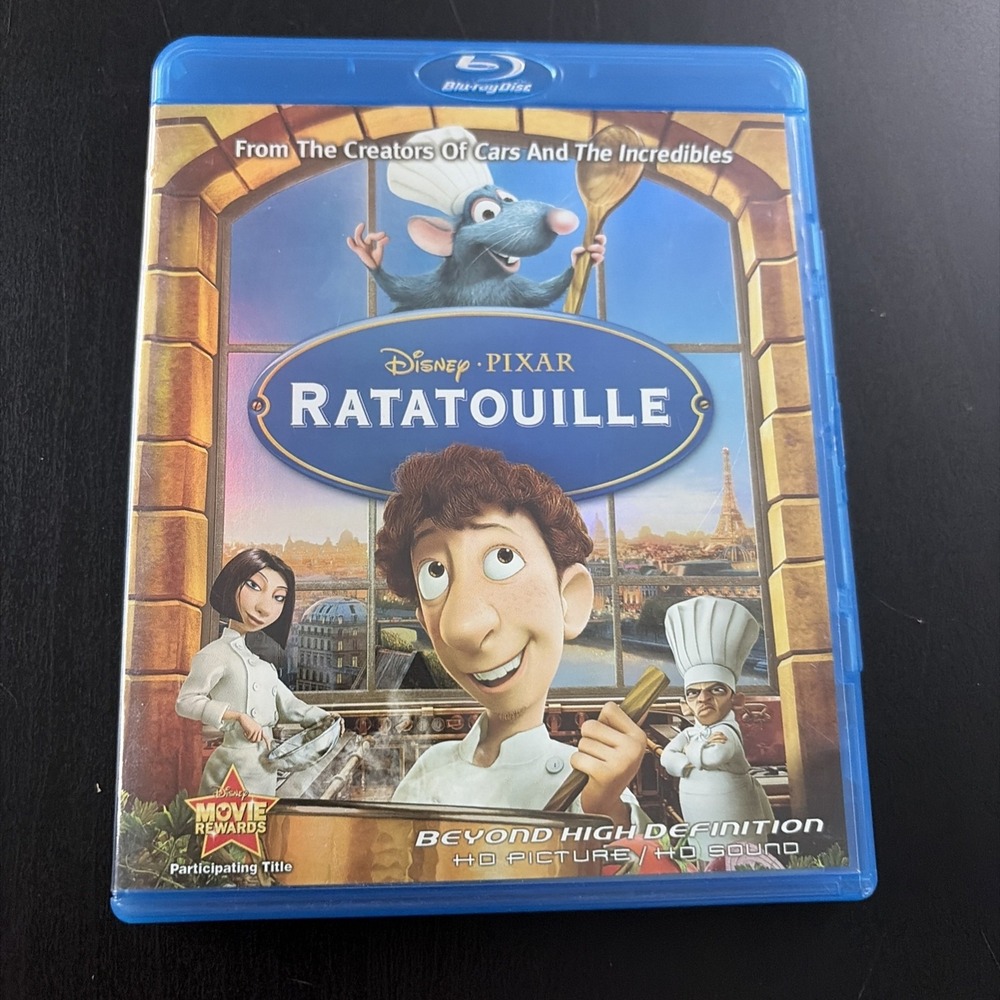 Ratatouille Bluray Movie Disney Pixar Animation Holographic Cover